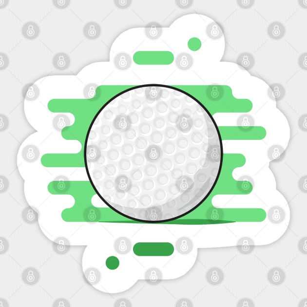 Golf Ball Sticker by acidmit